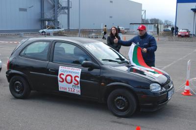 SOS-RTA in Rally Car