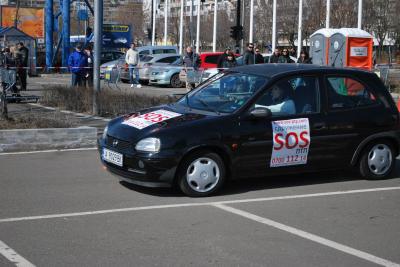 SOS-RTA in Rally Car